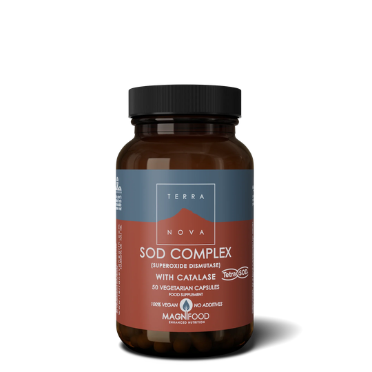 Terranova SOD ( Superoxide Dismutase) Complex With Catalase, 50 VCapsules