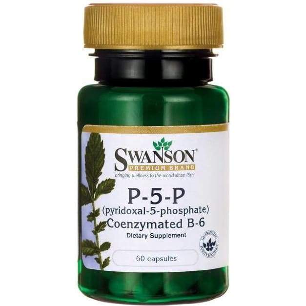 P-5-P (Pyridoxal-5-Phosphate) Coenzymated Vitamin B-6, 20mg - 60 caps