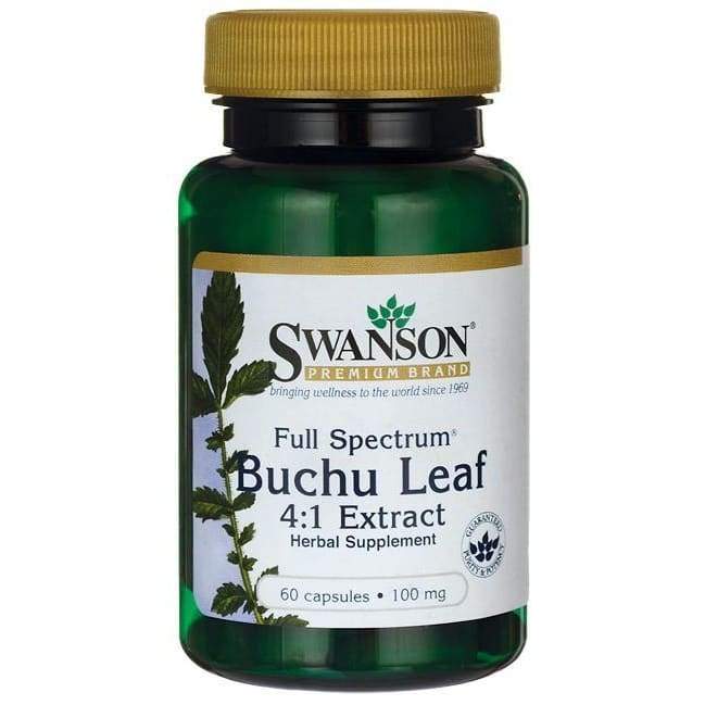 Full Spectrum Buchu Leaf 4:1 Extract, 100mg - 60 caps