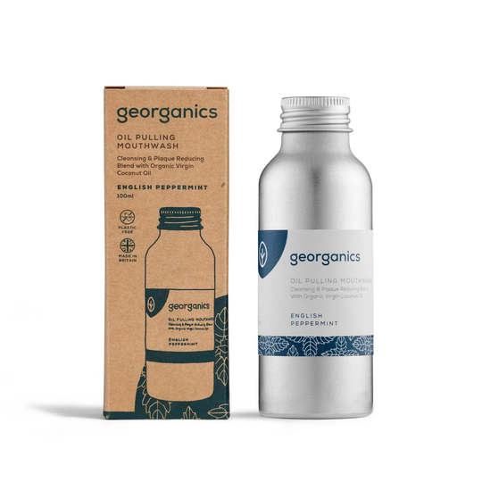 Georganic Oilpulling Mouthwash- English Peppermint, 100ml