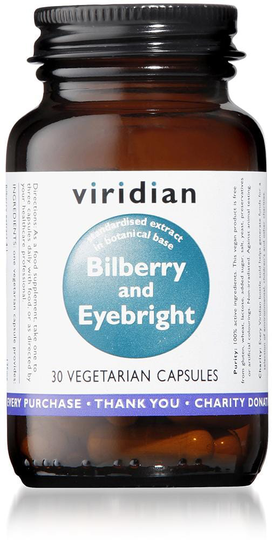 Viridian Bilberry With Eyebright Extract, 30 Capsules
