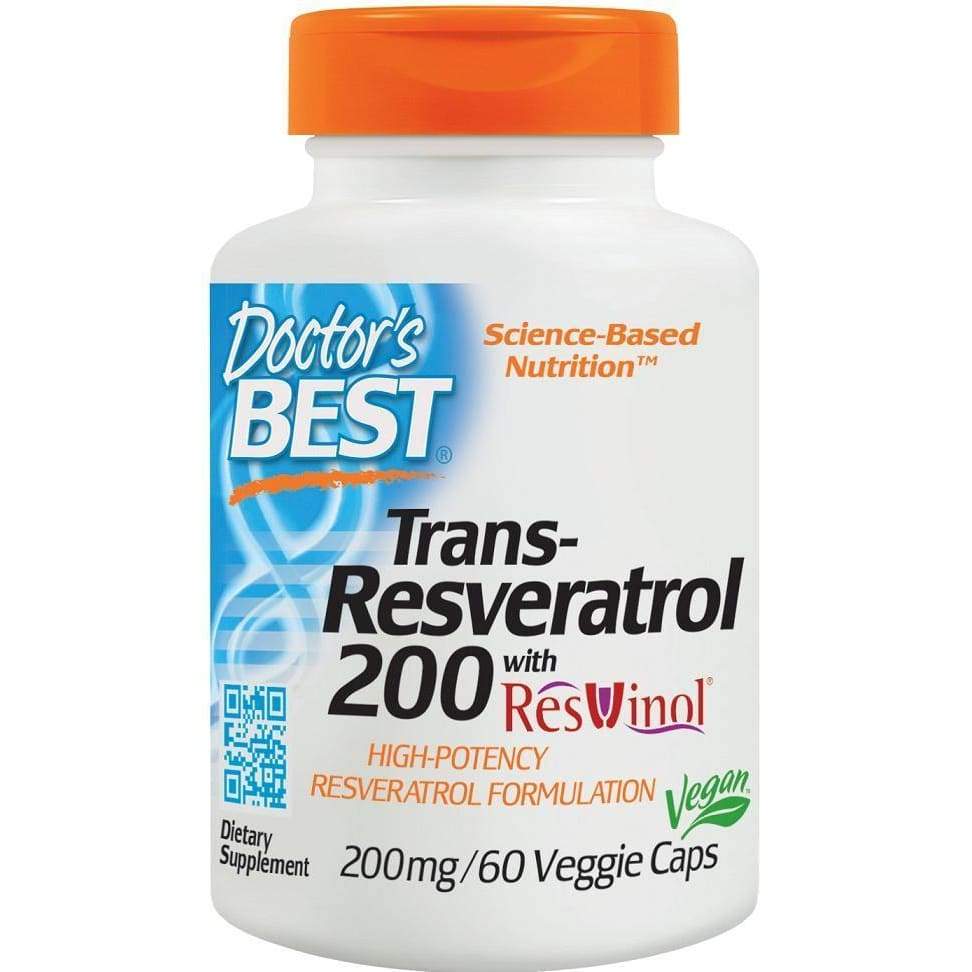 Trans-Resveratrol with ResVinol-25, 200mg - 60 vcaps