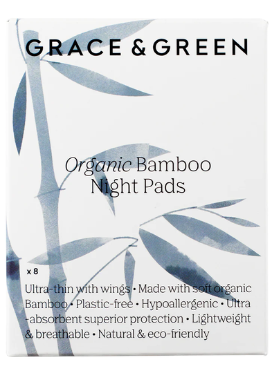 Grace & Green Bamboo Night Pads 10 units