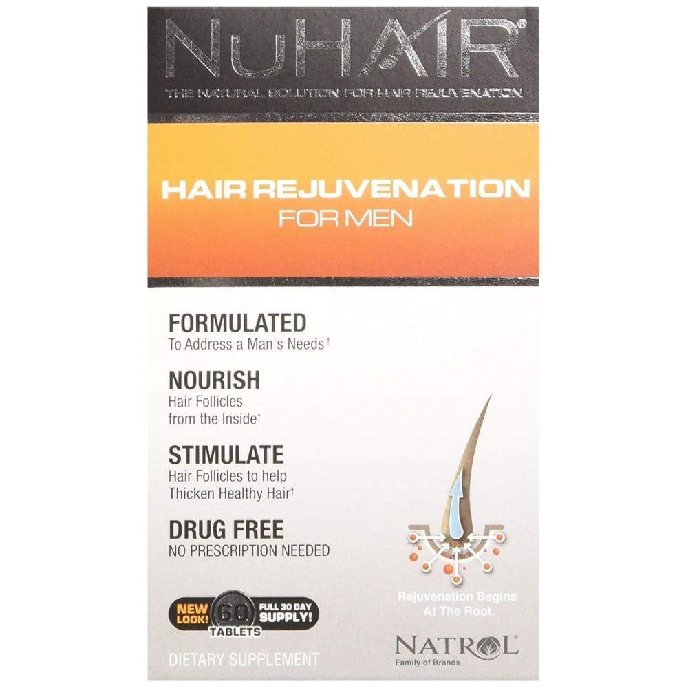NuHair Hair Rejuvenation for Men - 60 tablets