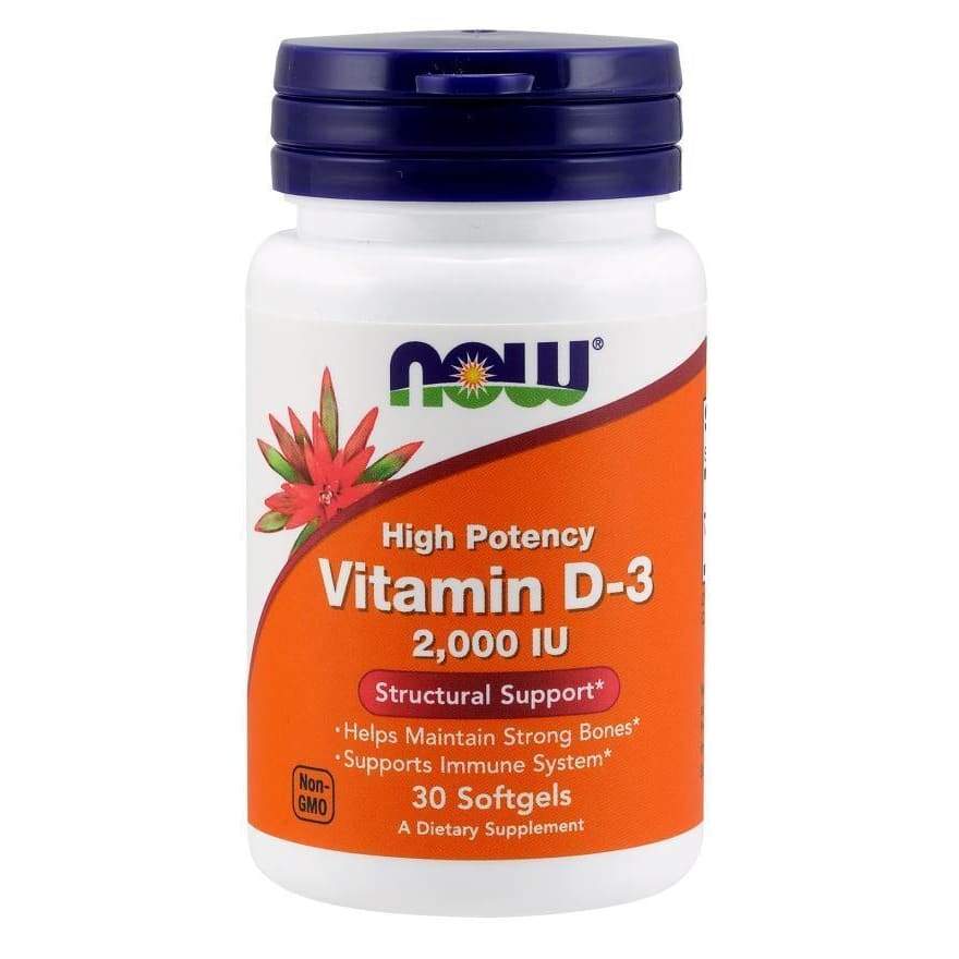 Vitamin D-3, 2000 IU - 30 softgels