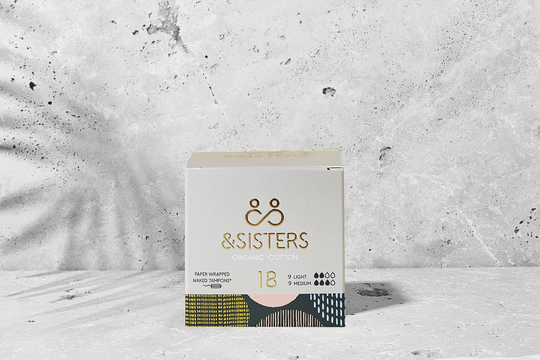 &Sisters Naked Tampons Plastic Free, Mixed 18 Pack