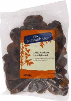 The Health Store Apricots Unsulphured, 500gr