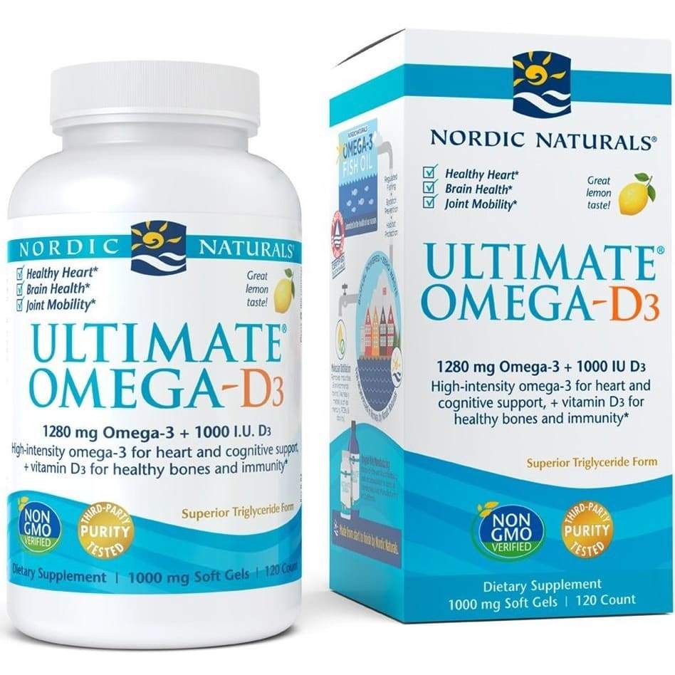 Ultimate Omega-D3, 1280mg Lemon - 120 solfgels