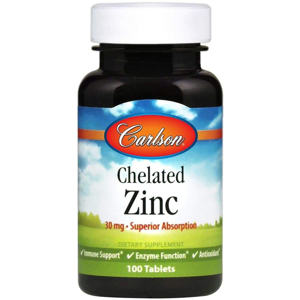 Chelated Zinc, 30mg - 100 tablets