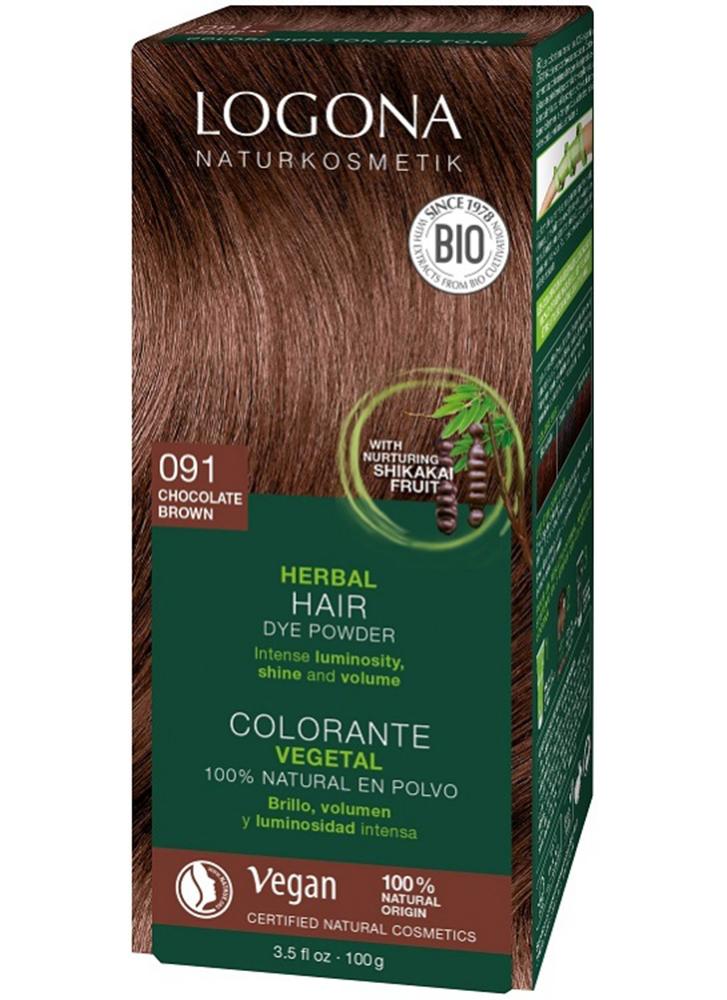 Logona Herbal Hair Dye Powder Chocolate Brown