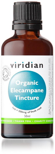 Viridian 100% Organic Elecampane Tincture, 50ml