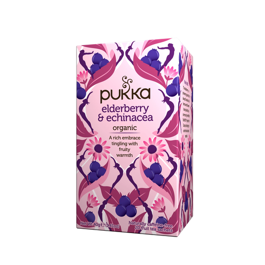 Pukka Elderberry & Echinacea Tea, 20Bags