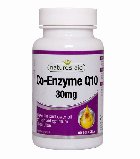 Natures Aid CO-Q-10 30mg Co-Enzyme Q10, 90 Capsules