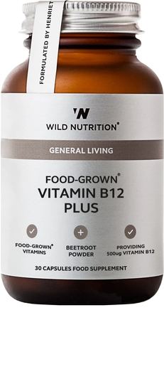 Wild Nutrition Food-Grown Vitamin B12 Plus, 30 VCapsules