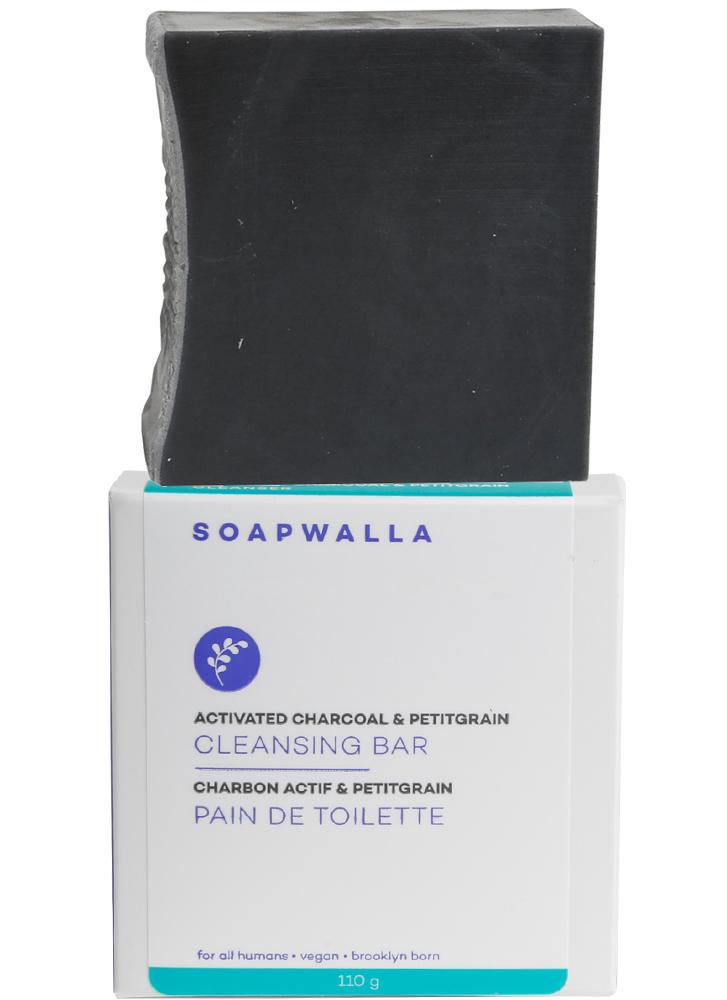 Soapwalla Activated Charcoal & Petitgrain Soap Bar