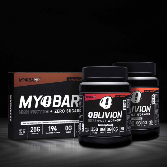 Two Oblivions Plus FREE box of MYOBARS, Red Berries / Blood Orange