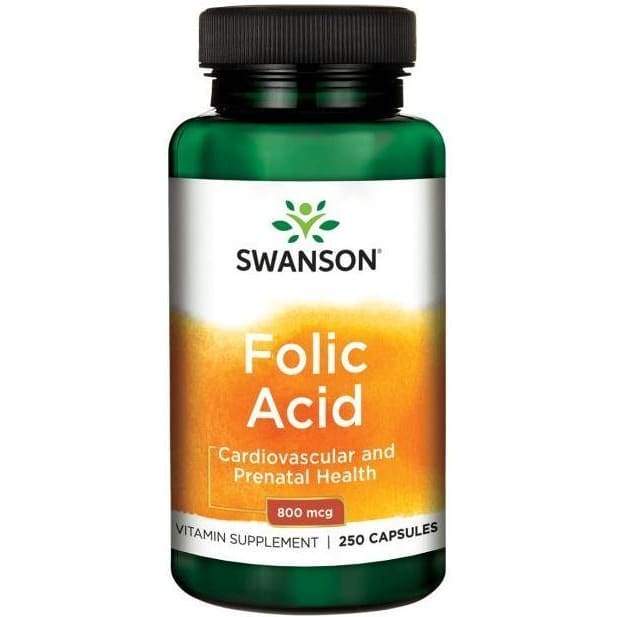 Folic Acid, 800mcg - 250 caps