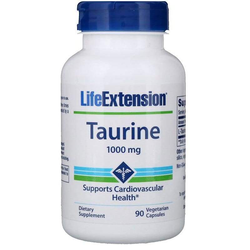 Taurine, 1000mg - 90 vcaps
