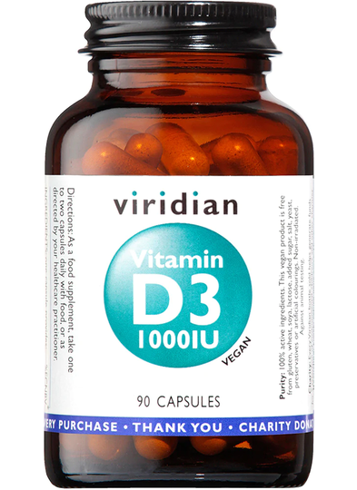 Viridian Vitamin D3 1000iu 90 caps