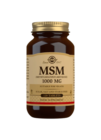 Solgar MSM, 1000mg, 60 Tablets
