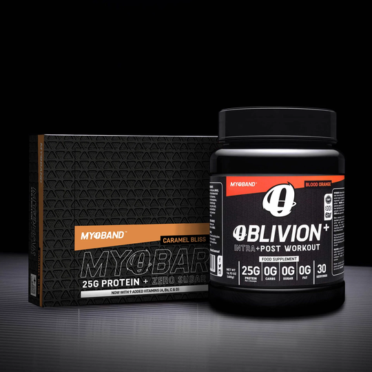 Oblivion Plus & MYOBARs ( Bars and Juice), Blood Orange / Caramel Bliss
