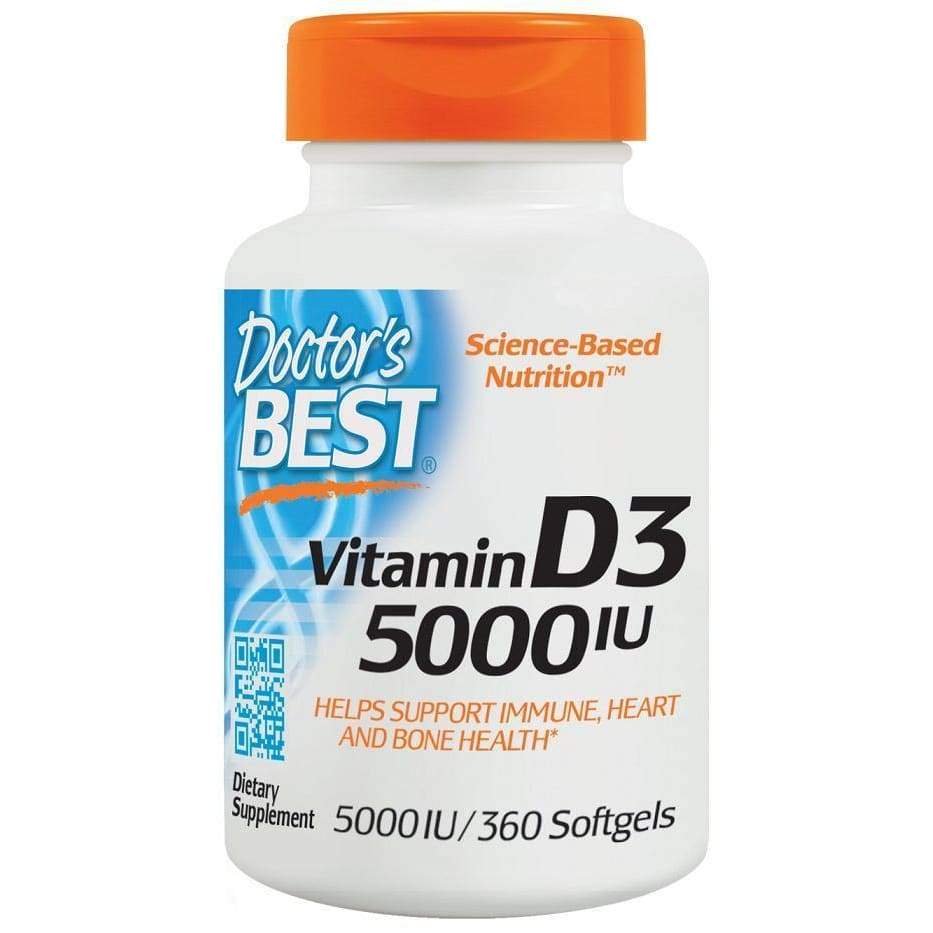 Vitamin D3, 5000 IU - 360 softgels