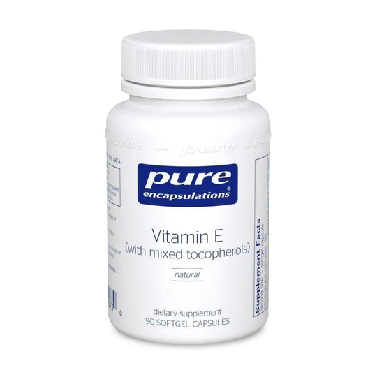 Pure Encapsulations Vitamin E (Tocopherols), 90 Capsules