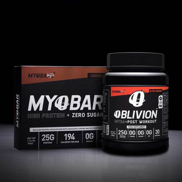 Oblivion Plus & MYOBARs ( Bars and Juice) - Red Berries & Chocolate Bars / 30 servings / 10 Bars