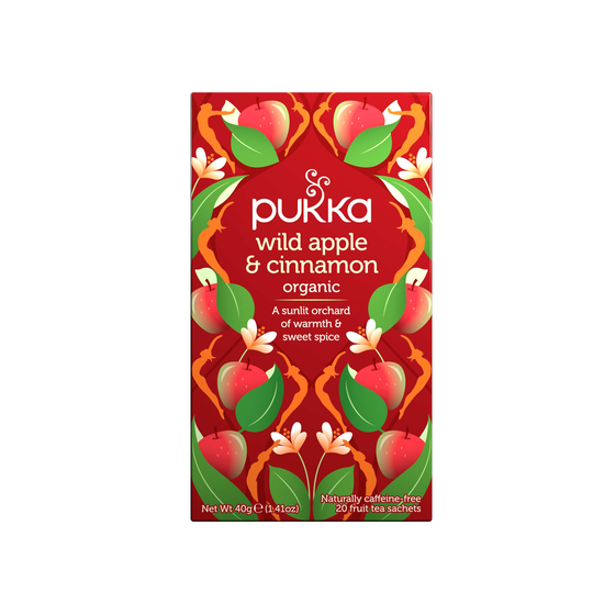 Pukka Wild Apple & Cinnamon Tea, 20Bags