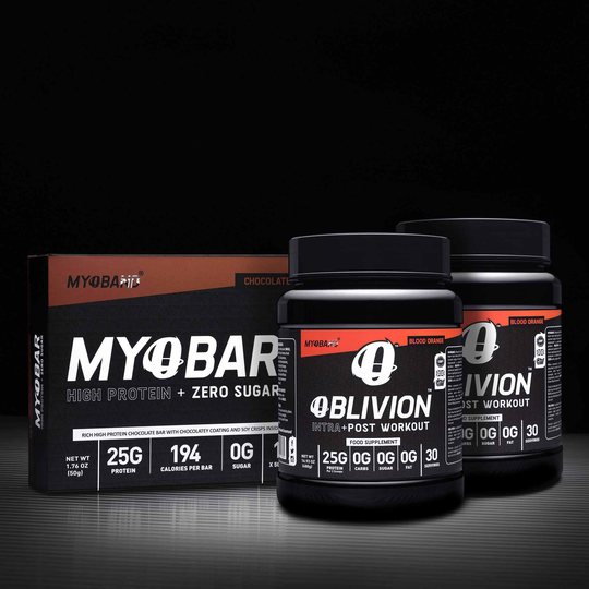 Two Oblivions Plus FREE box of MYOBARS, Blood Orange / Blood Orange