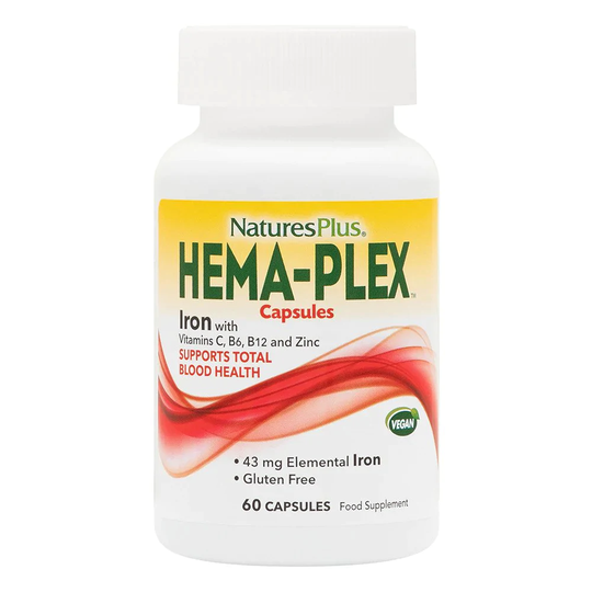 Nature's Plus Hema-Plex Iron Capsules, 60 VCapsules