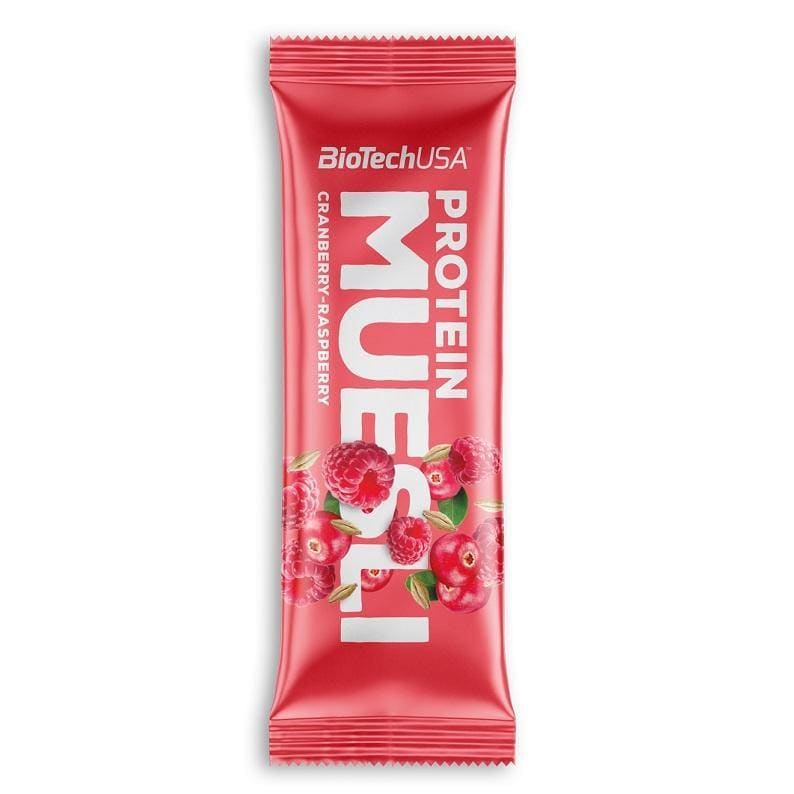 Protein Muesli, Cranberry-Raspberry - 28 x 30g