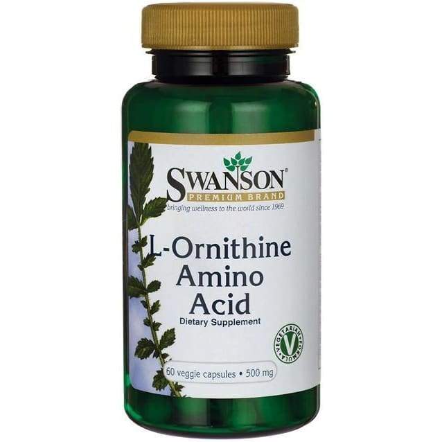 L-Ornithine Amino Acid, 500mg - 60 vcaps