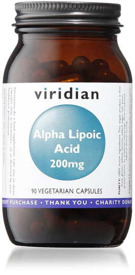 Viridian Alpha Lipoic Acid 200mg, 90 VCapsules
