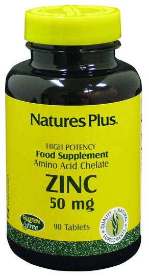 Nature's Plus Zinc, 50mg, 90 Tablets