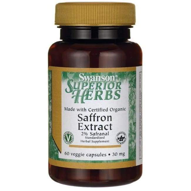 Saffron Extract 2% Safranal, 30mg - 60 vcaps