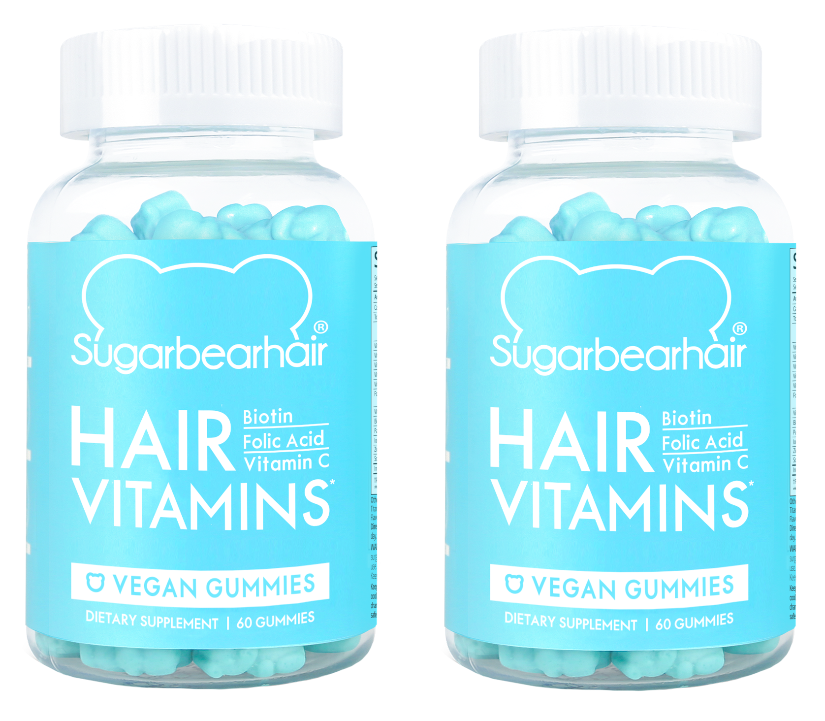 SugarBearHair - 2 x Vitamins 1 Month Supply 60 Pcs