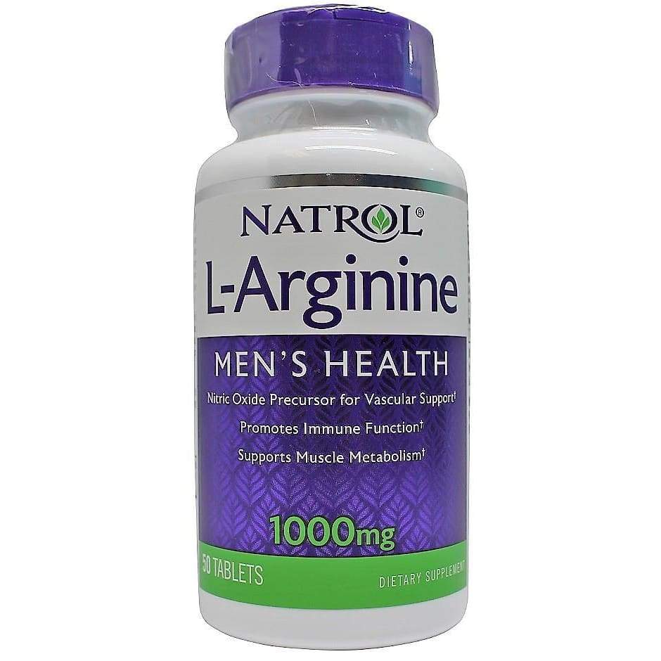 L-Arginine, 1000mg - 50 tablets