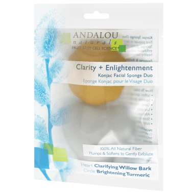 Andalou Clarity + Enlightenment Konjac Facial Sponge Duo