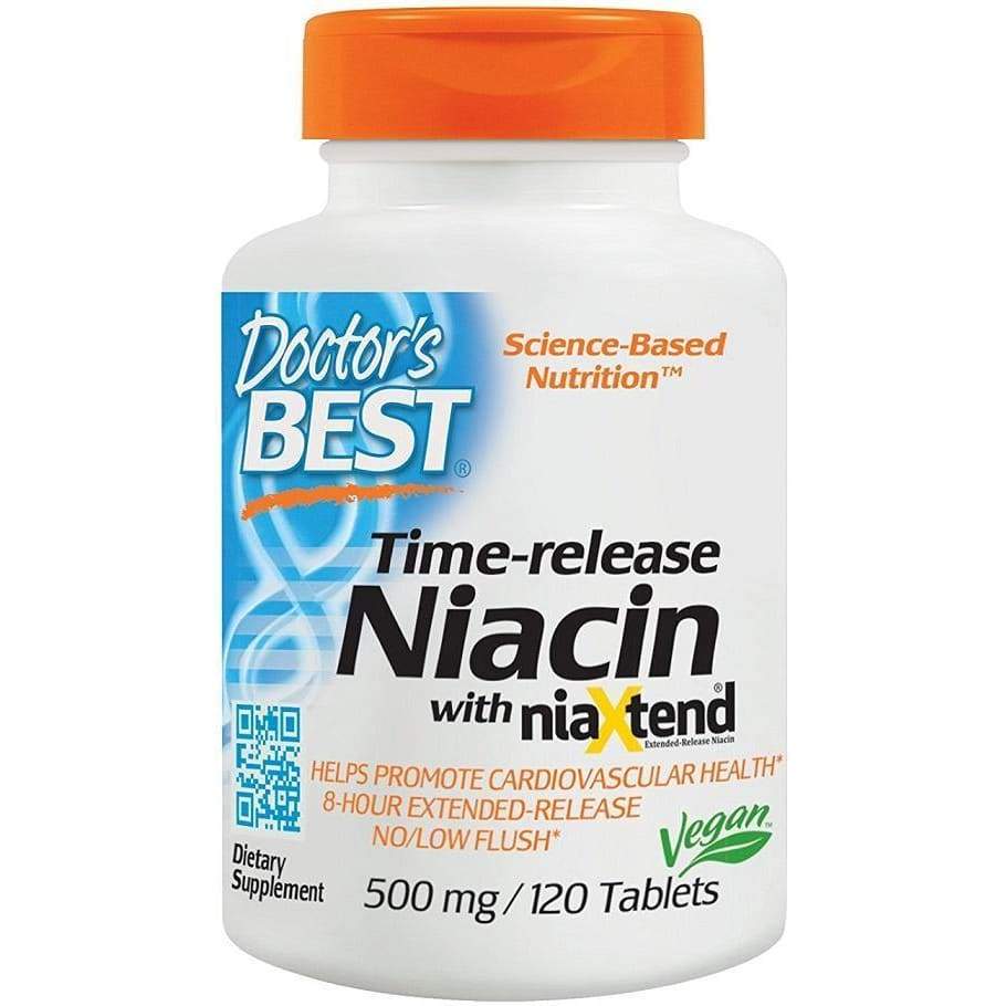 Time-release Niacin with niaXtend, 500mg - 120 tablets