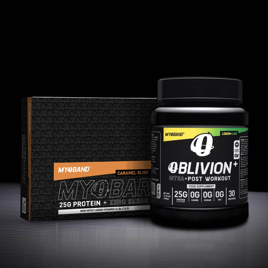 Oblivion Plus & MYOBARs ( Bars and Juice), Lemon and Lime / Caramel Bliss
