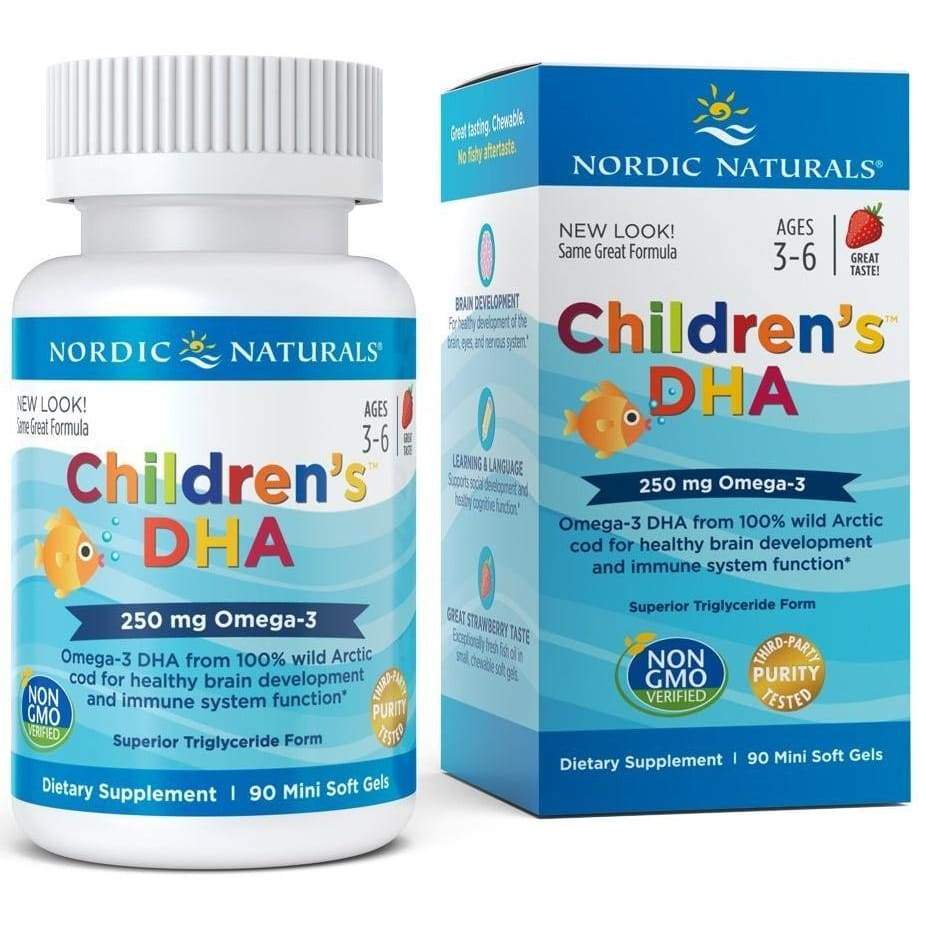 Children's DHA, 250mg Strawberry - 90 softgels
