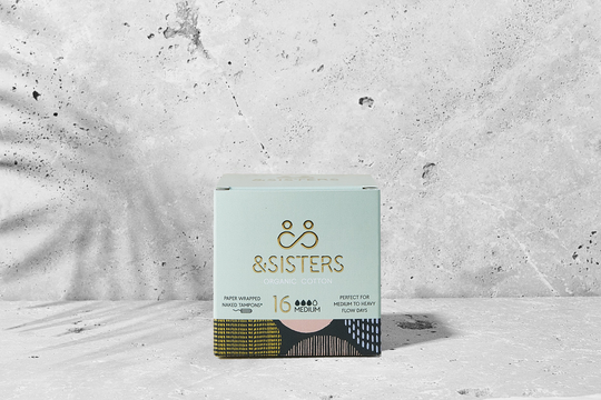 &Sisters Naked Tampons Plastic Free, Medium 16 Pack