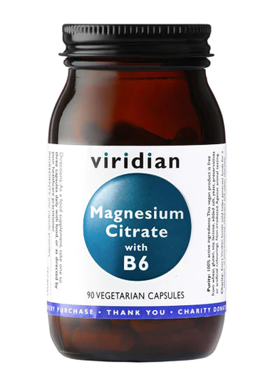 Viridian Magnesium Citrate with B6 90 caps