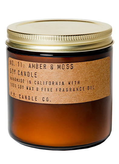 P.F. Candle Co. No. 11 Amber and Moss Large Soy Jar Candle 354g