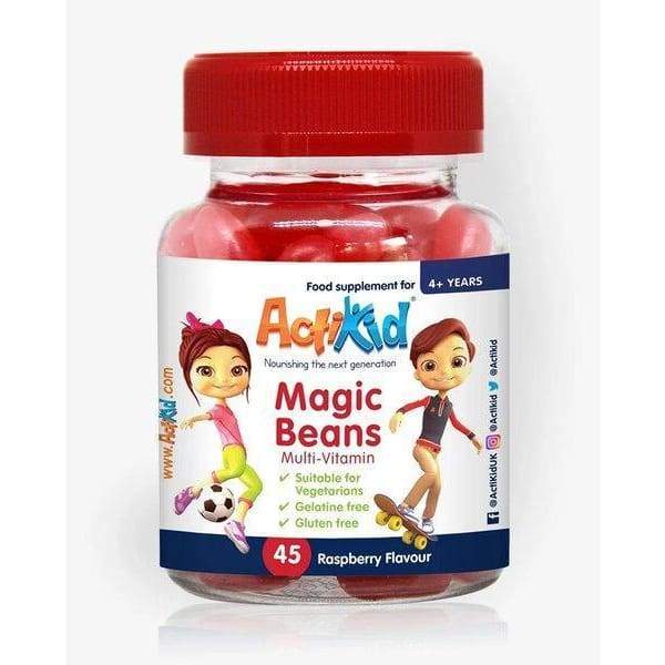 Magic Beans Multi-Vitamin, Raspberry - 45 gummies