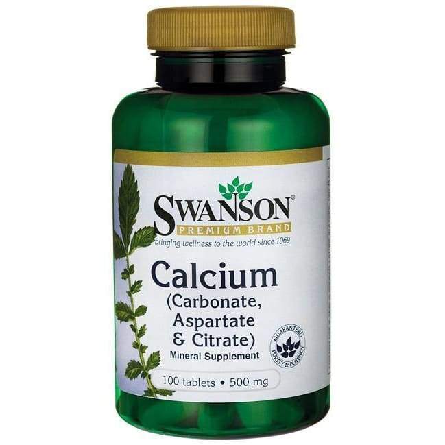 Calcium (Carbonate, Aspartate & Citrate), 500mg - 100 tablets