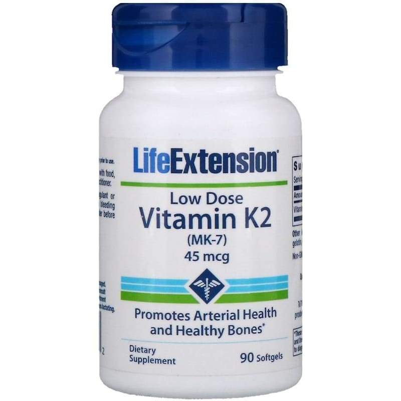 Low Dose Vitamin K2 (MK-7), 45mcg - 90 softgels