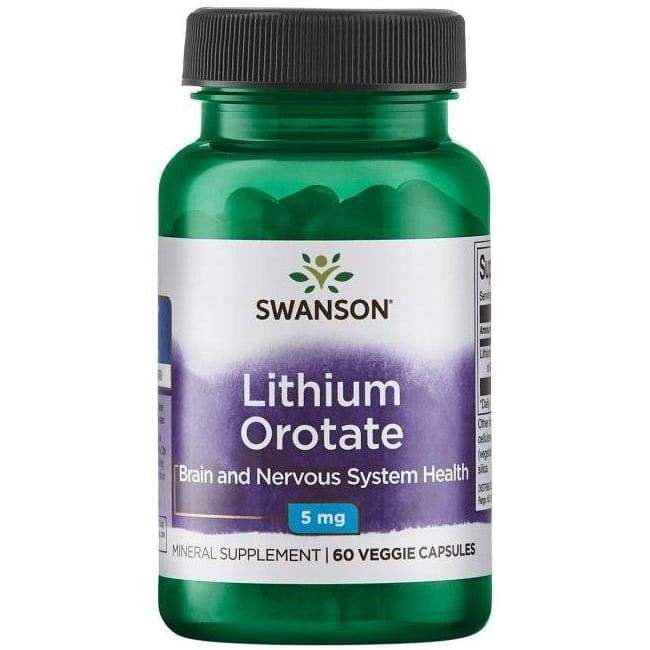 Lithium Orotate, 5mg - 60 vcaps