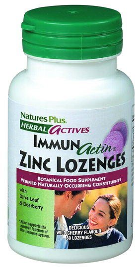 Nature's Plus ImmunActin Zinc Lozenges, 60Loz